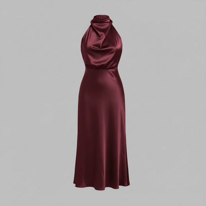 Elegantes Halfter Abendkleid | Midi für Damen