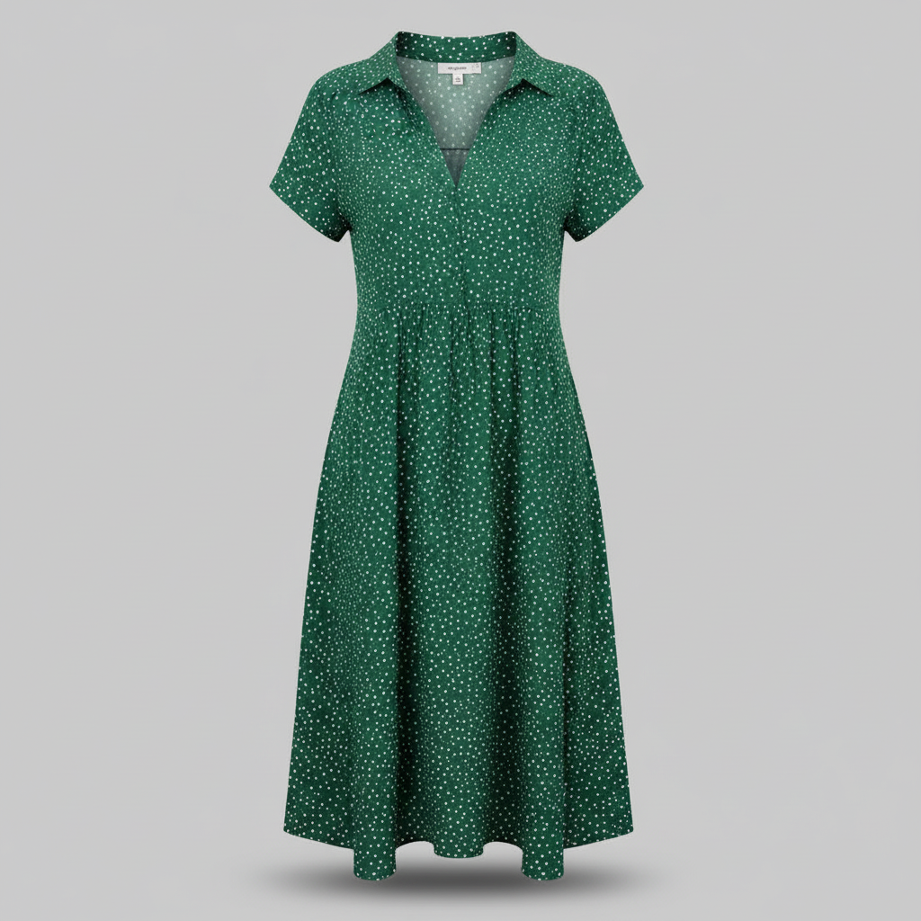 Hemdblusenkleid Damen | Midi Kleid für jeden Anlass