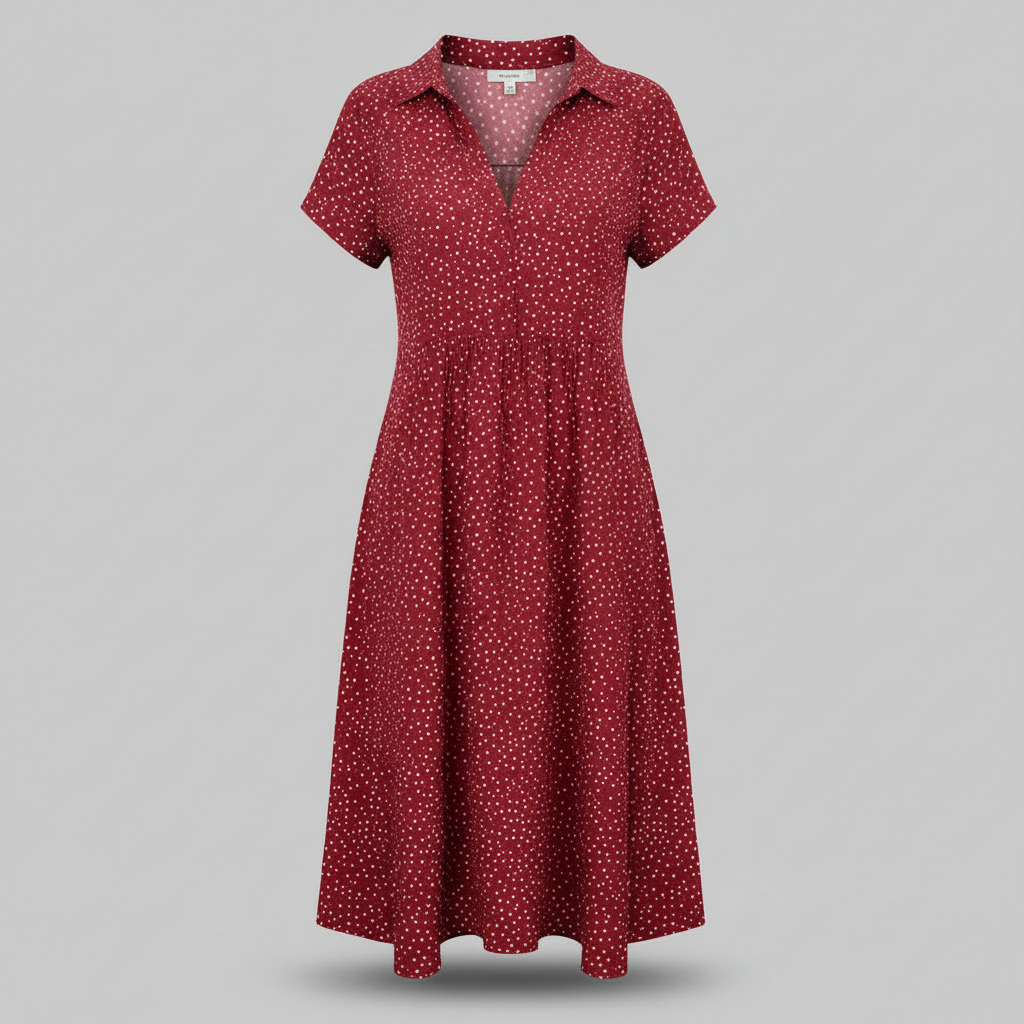 Hemdblusenkleid Damen | Midi Kleid für jeden Anlass