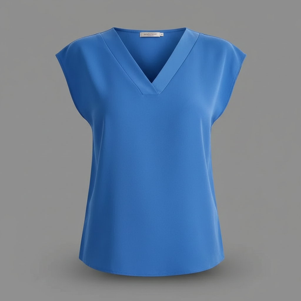 Moderne Sommerbluse V-Ausschnitt | Damenmode