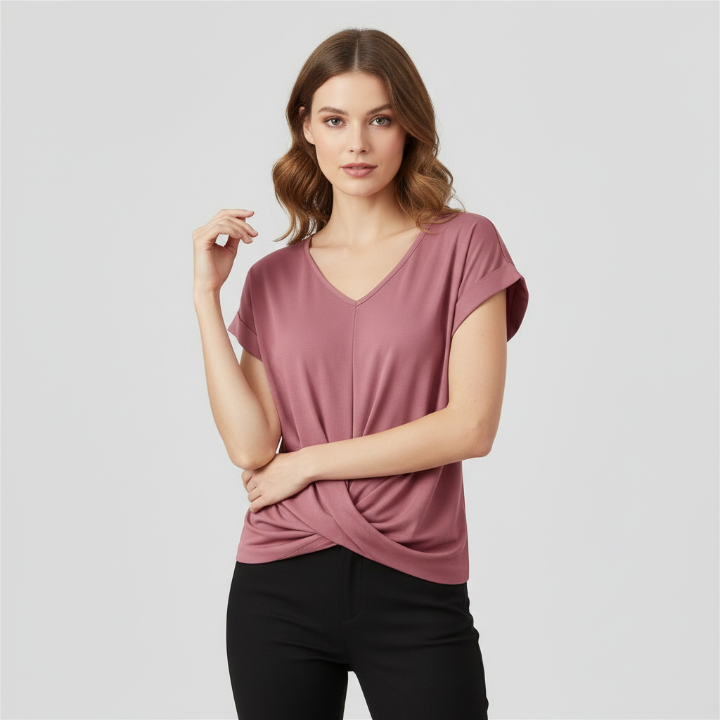 Damen Kurzarm Top | Modisches Sommeroberteil